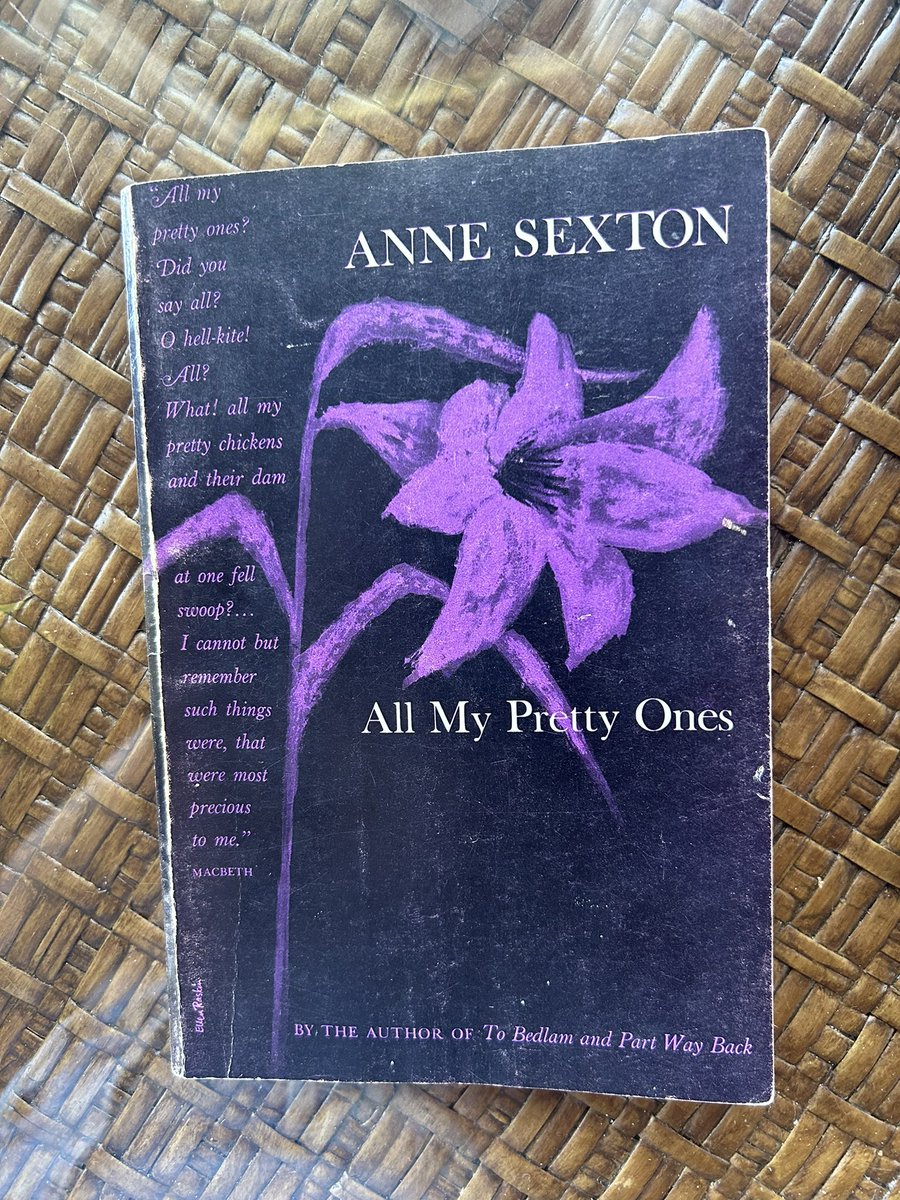 Nic_Sealey's tweet image. 6/31: ALL MY PRETTY ONES by Anne Sexton

From “Ghosts:”

“Some ghosts are women, /neither abstract nor pale, /their breasts as limp as killed fish.”

#TheSealeyChallenge
#TheSealeyChallenge2023

*Traveling this month, so participating as much as my schedule &amp;amp; short stack allows!
