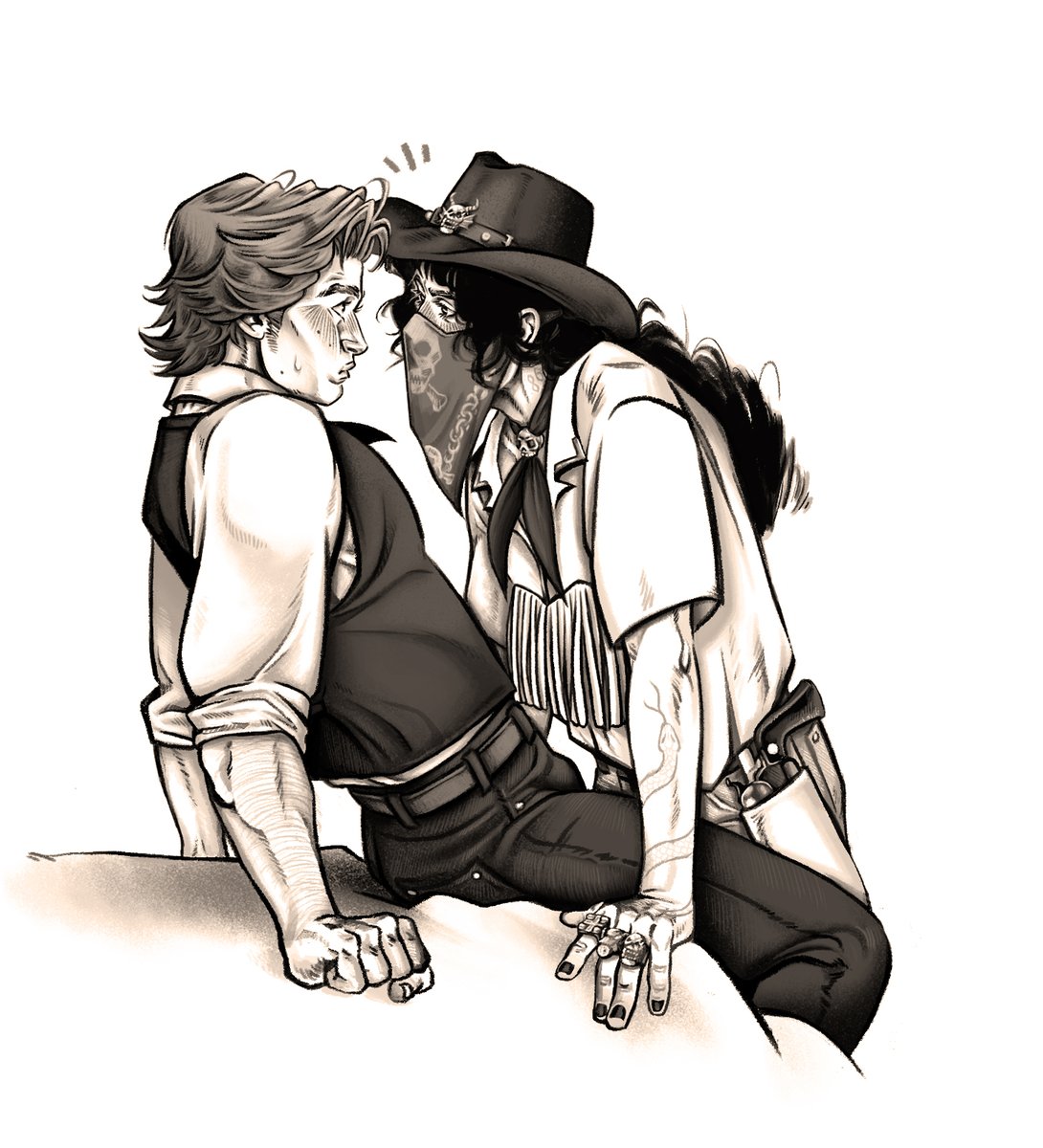 Nihilsd_'s tweet photo. There seem to be some trouble at the Hawks Inn, but maybe Sheriff Steve can get the upper hand....who knows? #steddie #steddiefanart https://t.co/611UFcsEv3