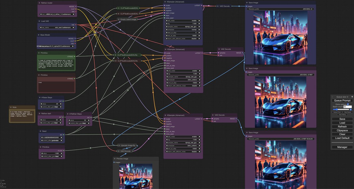 Started working with #ComfyUI this weekend, to start testing out SDXL, the newest #StableDiffusion model by <a href="/StabilityAI/">Stability AI</a>. I’m still learning, but I’m truly having a lot of fun!

#AIArtwork