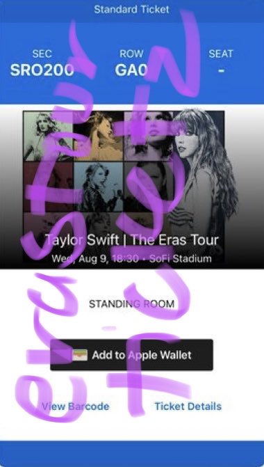 **SELLING**
💜 (1) SRO ticket for 8/9 at Sofi Stadium; $68.86 TOTAL 
💜 Comment your favorite friendship bracelet idea, and someone will be randomly chosen!
💜Ticket(s) and price have been verified, but ask your own questions!
💜 ONLY use PayPal G&amp;S❗️