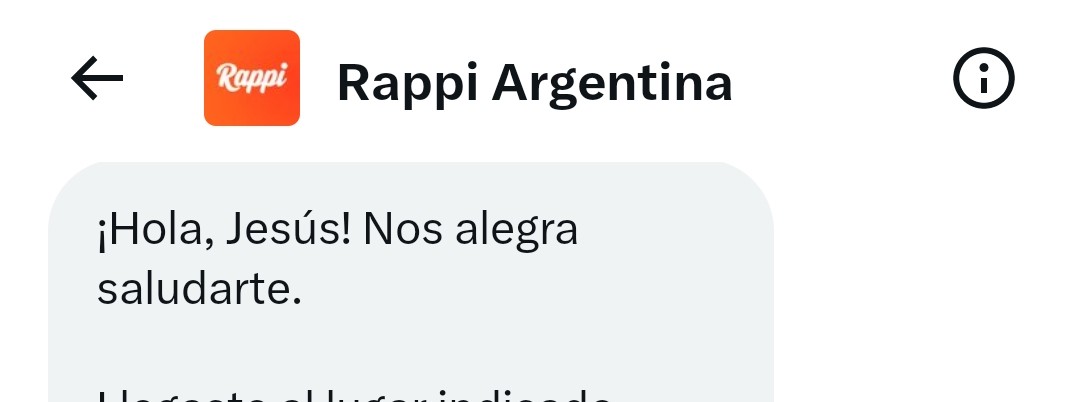 lbukovac's tweet photo. @RappiArgentina Fue para mí o para Jesús el DM? 🤔 https://t.co/3V7xTmHJGZ