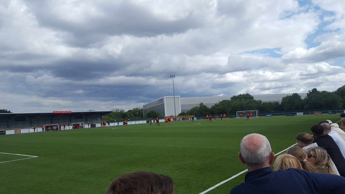 ChrisVinceMP's tweet photo. Final trip of the day was to @HarlowTownFC to support @hospicestclare charity match between Princess Alexandra Hospital staff @NHSHarlow and Daniel Robinson's.  Great to see so many people supporting a great cause! @yourharlow @JamesGriggs512 #Harlow https://t.co/NOcDpZTLrm