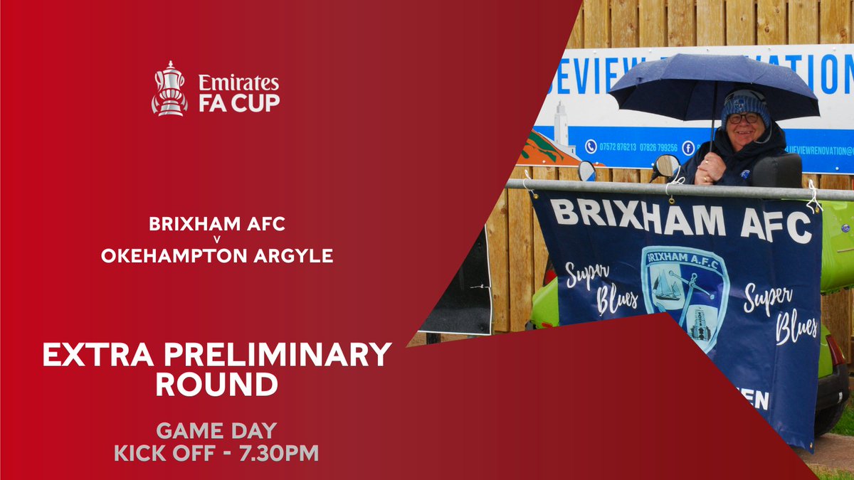 ITS GAMEDAY 🆚 @OkeArgyle 🏆 @EmiratesFACup 🏟️ MoreSeafood Ground-Wall Park 📅 TUES 8.8.23 ⏰ 7.30PM 🚗 TQ5 9UE 🎟️ £7 Adults, £5 Con's, U16's £0 @moreseafood @PumpTechLtd Breakwater Marine Engineering @fpt @BrixhamCasuals @Brixhamfishmkt @swsportsnews @TSWesternLeague 🐟🐟🐟