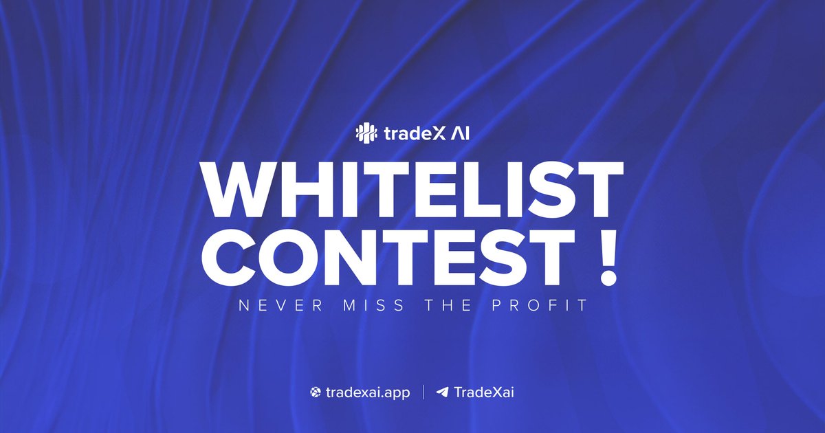 🎁🪂 2 T1 + 3 T2 WHITELIST SPOTS 🎁🪂

✒️ Join our channel: t.me/tradexaiann
✒️Change your pp to TradeX AI and add t.me/tradexaiann to your bio 
✒️  Invite your friend that hasn't joined our main chat t.me/tradexaiann and Tag him ❤️

#TRADEXAI #TradeX