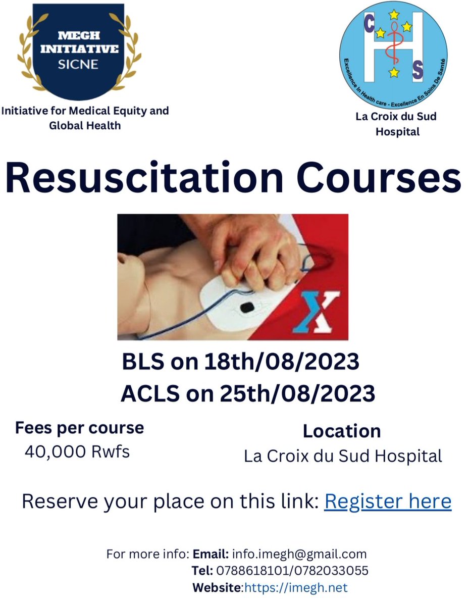 📣Register now for the largest Resuscitation Courses in BLS & ACLS!♦️ Unleash your potential ✊ and get Certified 〽️in critical care and Resuscitation! Are you interested? 👉Register, join, learn and grow : shorturl.at/eySX3 @ImeghLearning