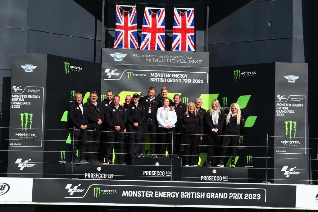 stuarthiggs's tweet photo. Congratulations and thanks to my MSVR @OfficialBSB sporting team and the @racesafe marshals and medics for their great work at 🇬🇧 #BritishGP #MotoGP @SilverstoneUK - my 26th in the hot seat! https://t.co/BhSwMXA14a