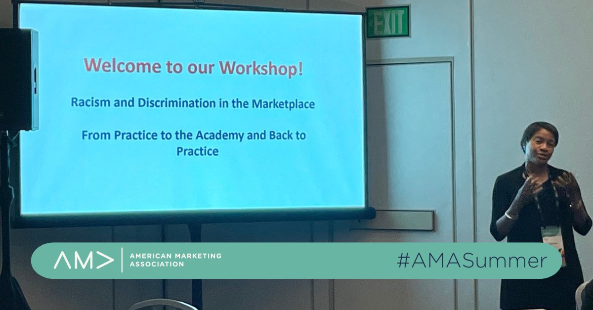AMA Academic Council member Samantha Cross (Iowa State University - Ivy College of Business) introduces the #AMASummer Day 3 workshop, "Racism and Discrimination in the Marketplace: From Practice to the Academy and Back to Practice" ⤵