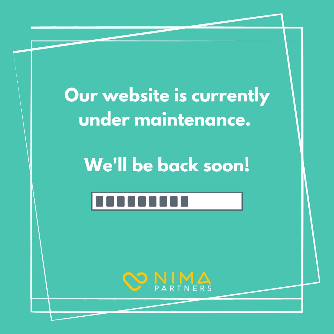 nimapartners's tweet photo. Please note our website is currently under maintenance. We will be back soon! 
Thank you for your patience!

#nimapartners https://t.co/kIHEUmE0fS
