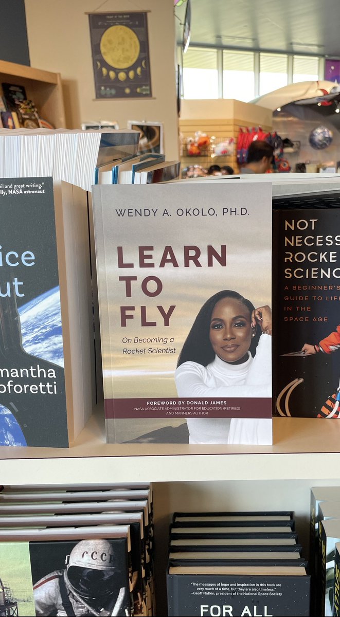 Learn To Fly is sharing space with books by heavy weights like Neil DeGrasse Tyson, Sally Ride, &amp; Hidden Figures by Margot Shetterly. Wow!

Reminder: It is available on Amazon, Barnes &amp; Noble, <a href="/Rovingheights/">RH Books</a> <a href="/museumofflight/">The Museum of Flight</a>, &amp; wendyokolo.com