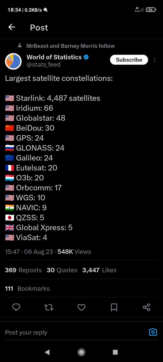 Ver gente comiendole la polla a musk en los comentarios me enerva bastante, en serio no entiende la gente que tener 4.5K satélites en órbita no solo no es necesario ni bueno, sino que es perjudicial para un montón de cosas, por ejemplo la astronomia