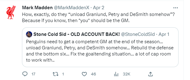 StoneColdSid's tweet image. I'll take Kyle Dubas for 500 alex... 🤣