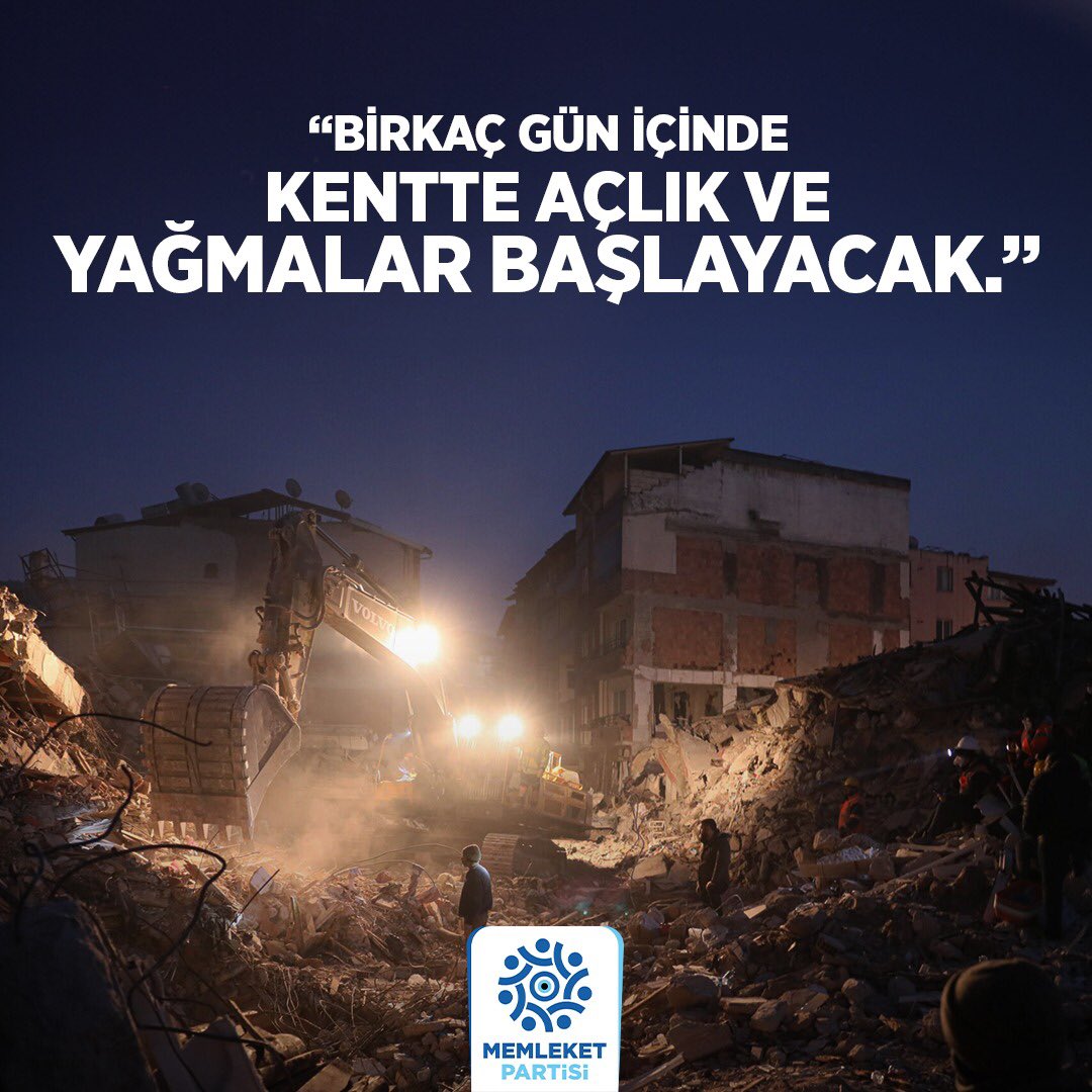 MemleketimParti's tweet photo. Prof. Dr. Celal Şengör'ün uyarılarına kulak verip; iş işten geçmeden, tüm kurumlar #deprem için gerekli önlemleri şu dakika itibariyle almaya başlamalıdır. https://t.co/Iz5yaIfPK6