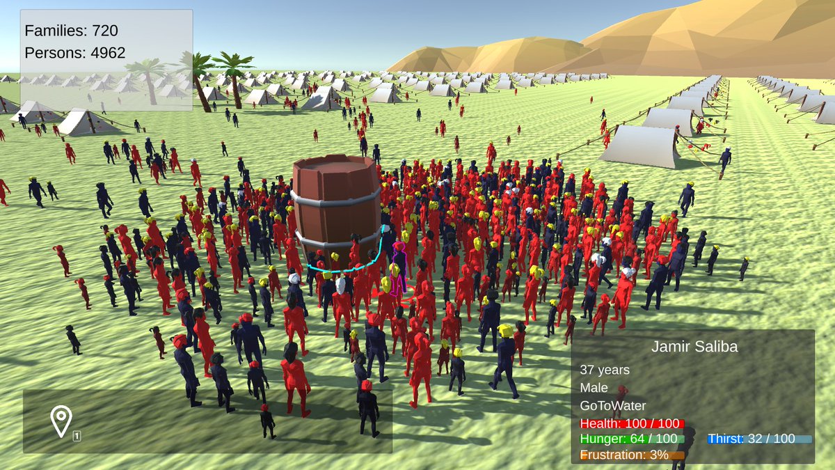 TomShiflet's tweet photo. Recently started a new project that combines two of my passions: serving #refugees and #gamedevelopment . I'm building a tool to be used in the university setting to train #aidworkers in relief / medical logistics. Still early and all temp art...but starting to come together. https://t.co/lkQyuJQT7a