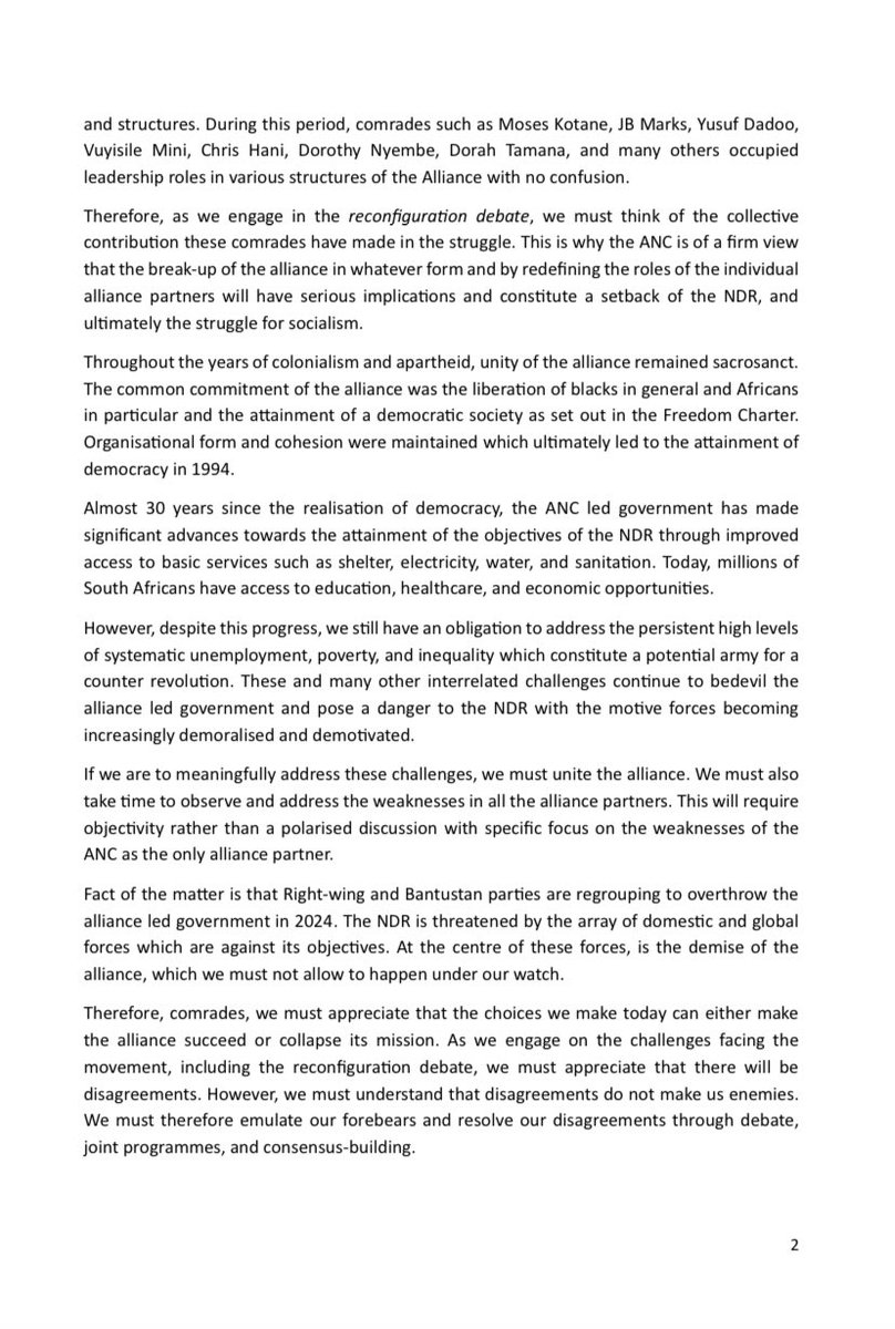 MbalulaFikile's tweet photo. ANC MESSAGE OF SUPPORT AT THE 102ND ANNIVERSARY OF THE SOUTH AFRICAN COMMUNIST PARTY: Delivered by the ANC National Chairperson, Comrade Gwede Mantashe https://t.co/UbWHAdOY0f