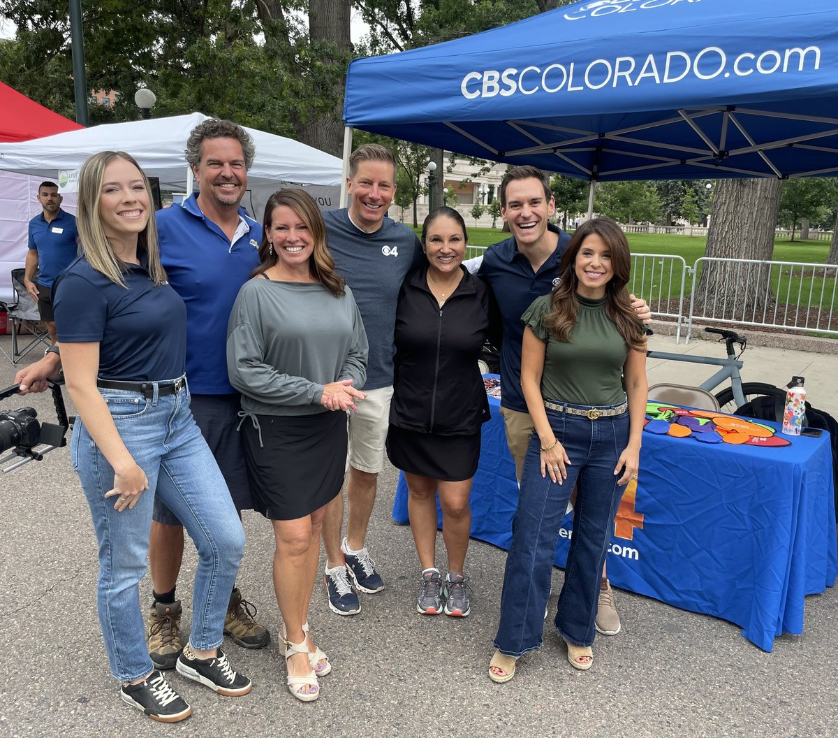 ETorresDenver's tweet photo. We’re out at the final Viva Streets of the summer.  Be sure to stop by our @CBSNewsColorado booth! We’ll be here until 2pm.  #VivaStreetsDenver https://t.co/70T82VVhZF