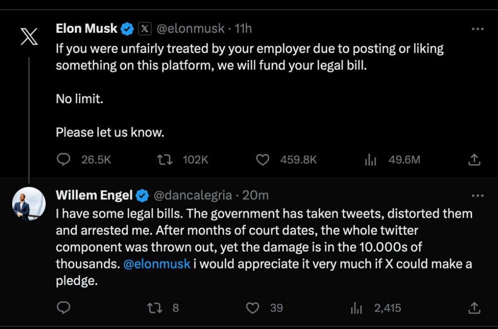 Willem Engel die uithuilt bij Musk over zijn arrestaties en om geld vraagt 🤦🏻‍♂️

Engel, je bent de grootste loser van X! 

#stopwillemengel #veroordeeld #loser