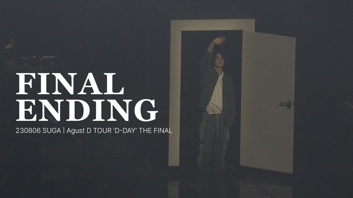 ZZOZZI_FANCAM's tweet photo. [ SUGA ] 230806 4K 'FINAL ENDING' SUGA | Agust D TOUR 'D-DAY' THE FINAL @ KSPO DOME 체조경기장
.
.
🔗(https://t.co/7wxyItKkqc) via @YouTube 
.
.
#D_DAY_THE_FINAL #SUGA_AgustD_TOUR #FINALENDING #아미그달라 https://t.co/6gFnK1pNwK