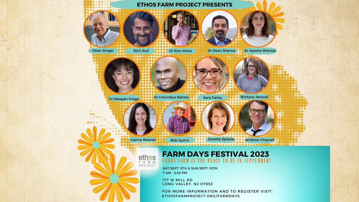 Less than 5 weeks until Ethos Primary Care Farm Days! So excited to be part of this inspiring event, spearheaded by #lifestylemedicine & #regenerativeagriculture pioneer Ron Weiss, M.D. Check out the speaker line-up here: lnkd.in/g_aMmggJ @ACLifeMed