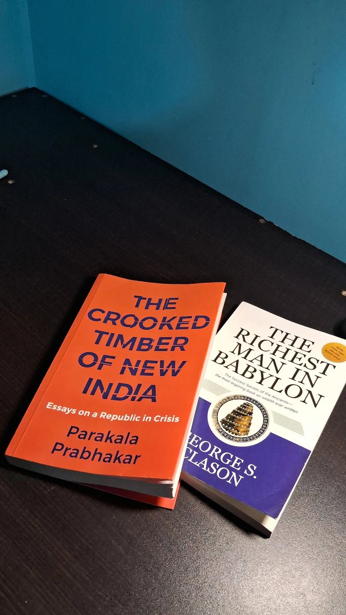 Finally I got my copy of  'The Crooked timber of new India'.

@parakala #currentreads #BooksWorthReading #BookTwitter #BOOKERS #readingforpleasure