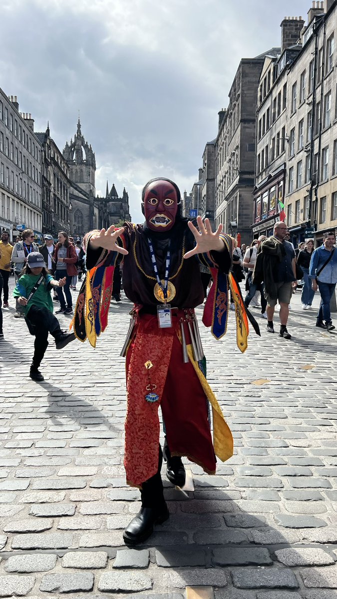 Elapsing_Edin's tweet photo. #edfringe #edfringe2023 #scotland #edinburgh #glasgow #london #actor #performance #theatre #stage #artist #uofg #mask #nuoopera #chinesetradition #china #contemporaryart #contemporarytheatre https://t.co/Cysz1qqNhs
