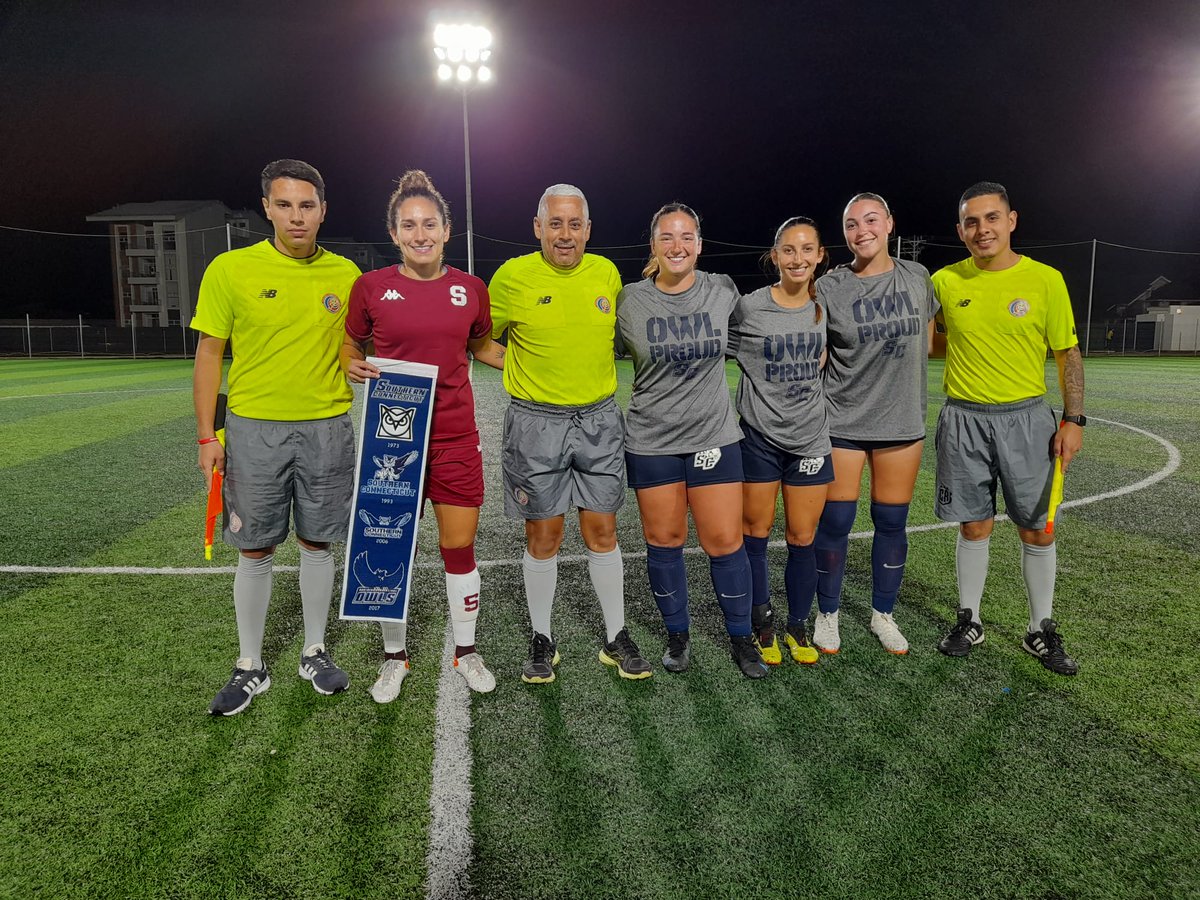SCSU's tweet photo. ⚽ Our Women's Soccer team is having a great time in Costa Rica this week, competing in matches with local teams and hosting a mini-soccer clinic for children of an underprivileged community. #TheOwlWay @SCSU_Owls @SCSU_WSOC https://t.co/KSvcbtapXu