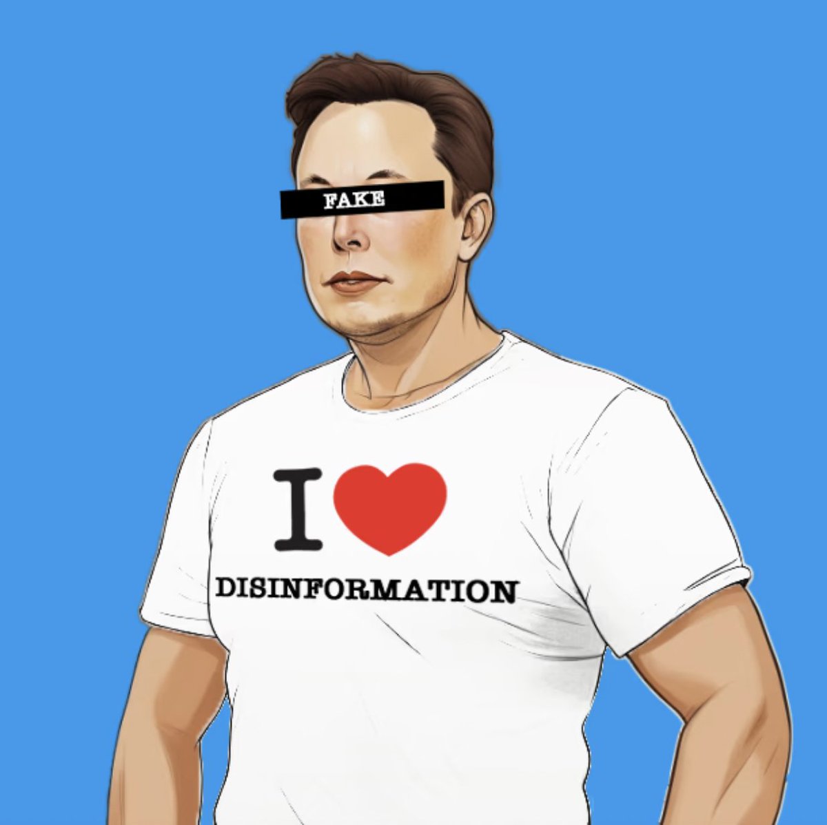 redstoken's tweet photo. Grabbed one of these not-musk NFTs from @fthisguyNFT Not Polygon, but cheap enough to support lol. That trait tho 😂 #Ethereum #EthereumNFTs #disinformation #fake https://t.co/eubjkxrLiz
