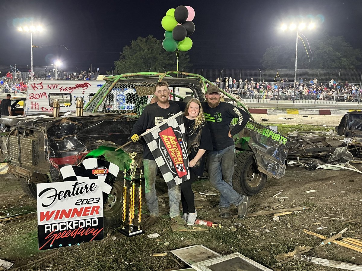 Congrats to our winners on Figure 8 Trailer Race Night! 

Late Model- Michael Bilderback
Sportsmen- Cody Erickson (pictured)
Bandits- Shawn Bowar 
Sixers- Jeremy Bingham 
Figure 8 Trailer Race- Cliff Fandrich (pictured)

THANK YOU FANS for packing the place &amp; having fun with us!