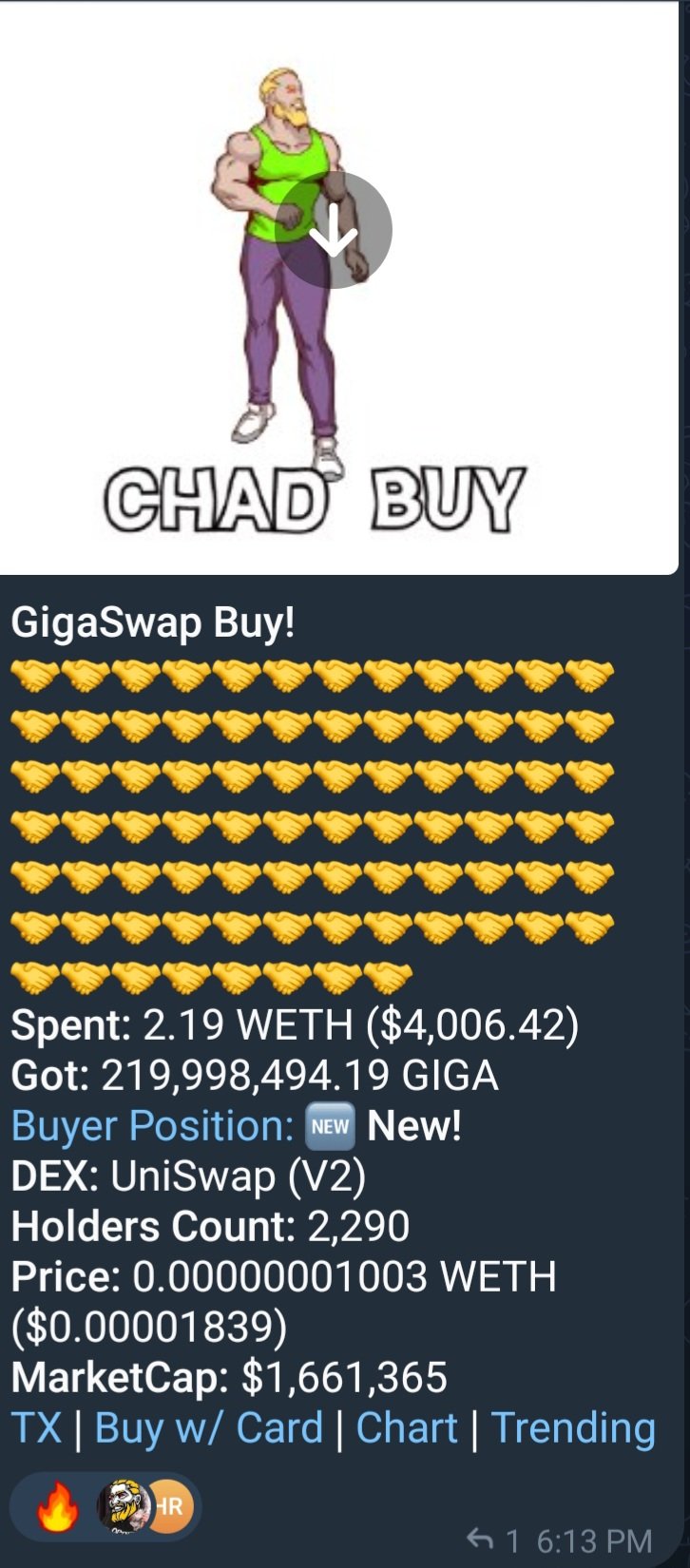 GigaChad price now, Live CHAD price, marketcap, chart, and info
