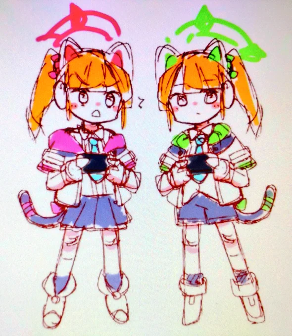 夏服モモミドのサイドテール概念を置いて寝る