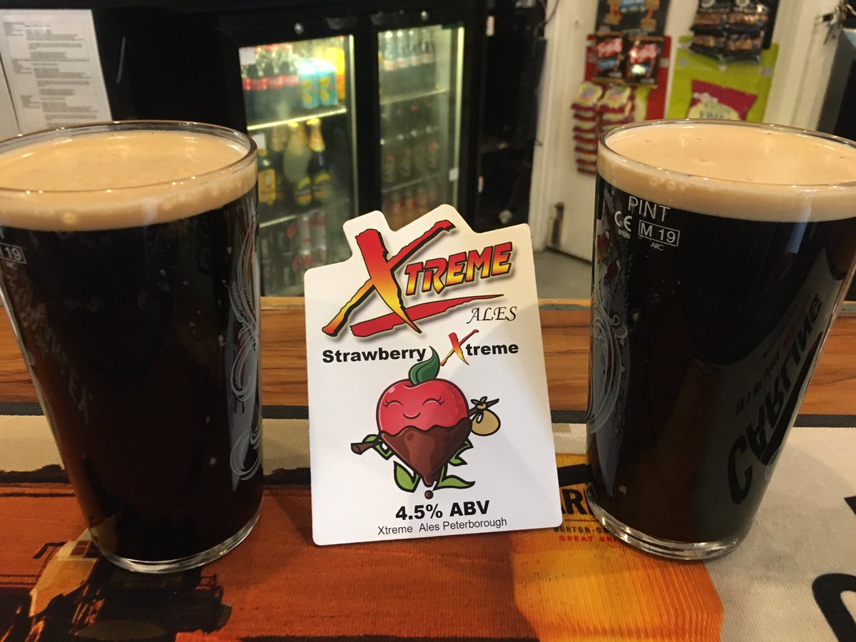 Greetings from the Xtreme Team… It’s been a while, we have been busy, but just not posting… Now on at The Crown, Lincoln Road, Peterborough…. Looking and tasting great, our award winning, Strawberry Xtreme…
