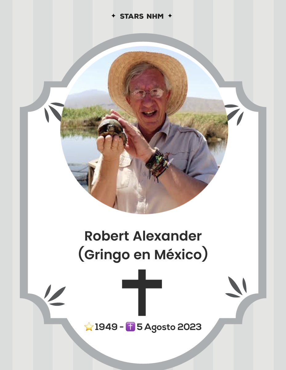 juannahum's tweet photo. 5️⃣ de Agosto
✝️ Muere a los 7️⃣4️⃣ años
🇺🇸 Robert Alexander 📺
(Gringo en México) Conductor de Tv
#5deAgosto #QEPD #GringoEnMexico #RobertAlexander #StarsNHM @szurita @pandapadilla @Omar_04_ @RokuPlayerMX @detlnovelas1 @DeTVyMas @Horacitu @PilarBoliverJ https://t.co/JGJeL9RA8S