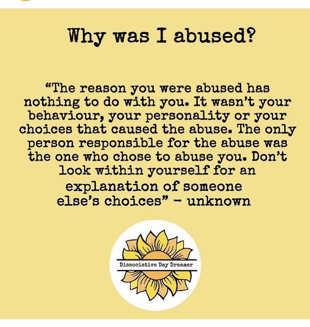 💜 Absolutely right. It wasn’t our fault. 💜
#whywasiabused #notourfault #csa #physicalabuse #emotionalabuse