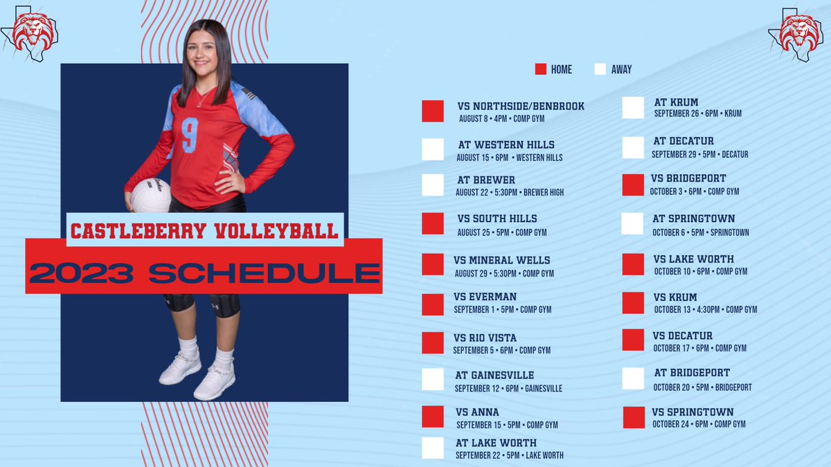 2023 Volleyball Schedule Release🏐