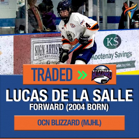 Another great addition for OCN, adding Lucas de la Salle. 🔁

Congratulations to Lucas de la Salle on joining the OCN Blizzard of the MJHL after a breakout season with Columbia Valley. 🔥 

#Hockey #Juniorhockey #Hockeyplayer #MJHL #Success #Visionarysports #Achieveyourvision