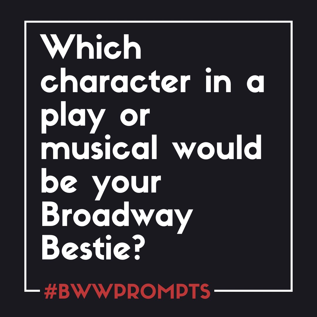 BroadwayWorld's tweet photo. Happy International Friendship Day! For today’s BWW Prompt we’re asking which character from a play or musical would be your best friend and why. Your answer could be featured on BroadwayWorld. Tag your real Broadway Bestie in the comments! #BWWprompts https://t.co/W0hD5uGMUR