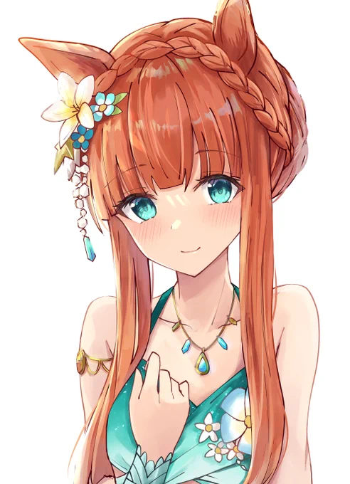 水着…似合ってますか? #ウマ娘 #サイレンススズカ