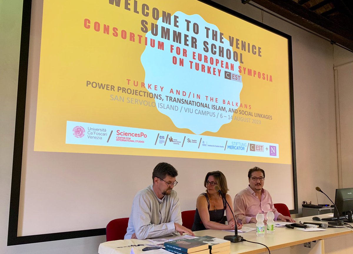 Excited to be back in Venice for our CEST Summer School 2023 convened by <a href="/KeremOxford/">Kerem  Oktem</a>, <a href="/EliseMassicard/">Elise Massicard</a> and <a href="/PaulTLevin/">Paul T. Levin</a>. Looking forward to learn about connectivities between Turkey and Southeast Europe on beautiful San Servolo.