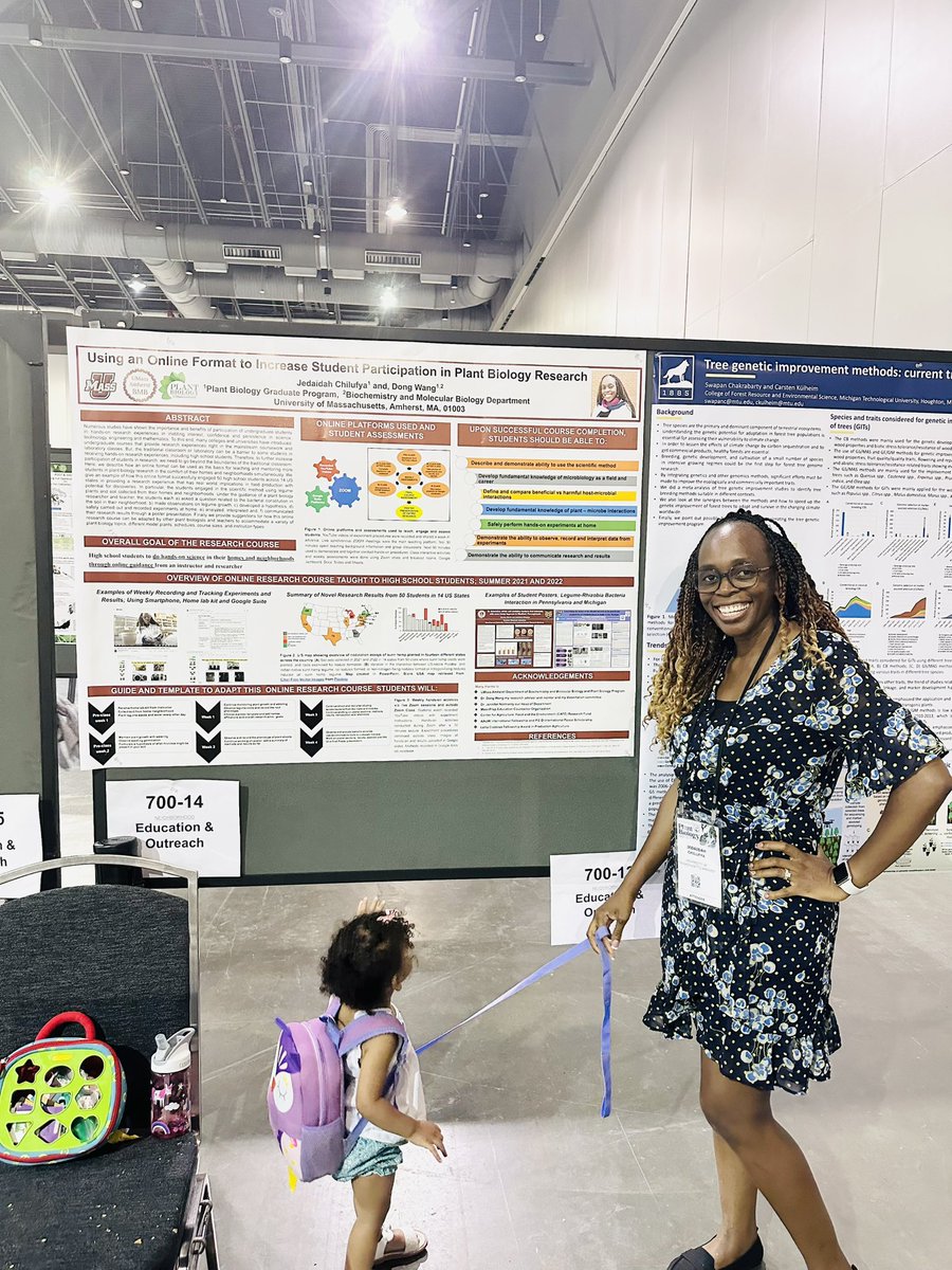 Jade_chill's tweet photo. PhDMomDiaries. Representing UMass Amherst with the youngest Plant Biologist (19 month old🥰) in Savannah, Georgia. Always exciting meeting up and networking with fellow scientists. This year honored to present work under the Education Outreach category #PlantBio2023 https://t.co/jFlYfBmIS7