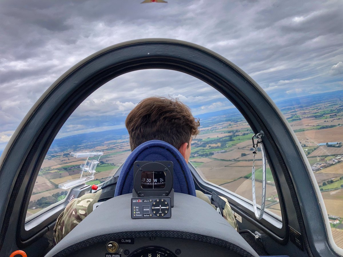 Busy day at RAF Topcliffe, we flew 29 launches inc Gliding Induction Flights for cadets from 1027 Jarrow, 1932 Blackhall, 733 Newcastle, 361 Gateshead Squadrons plus some staff training. The views of North Yorkshire were stunning today.