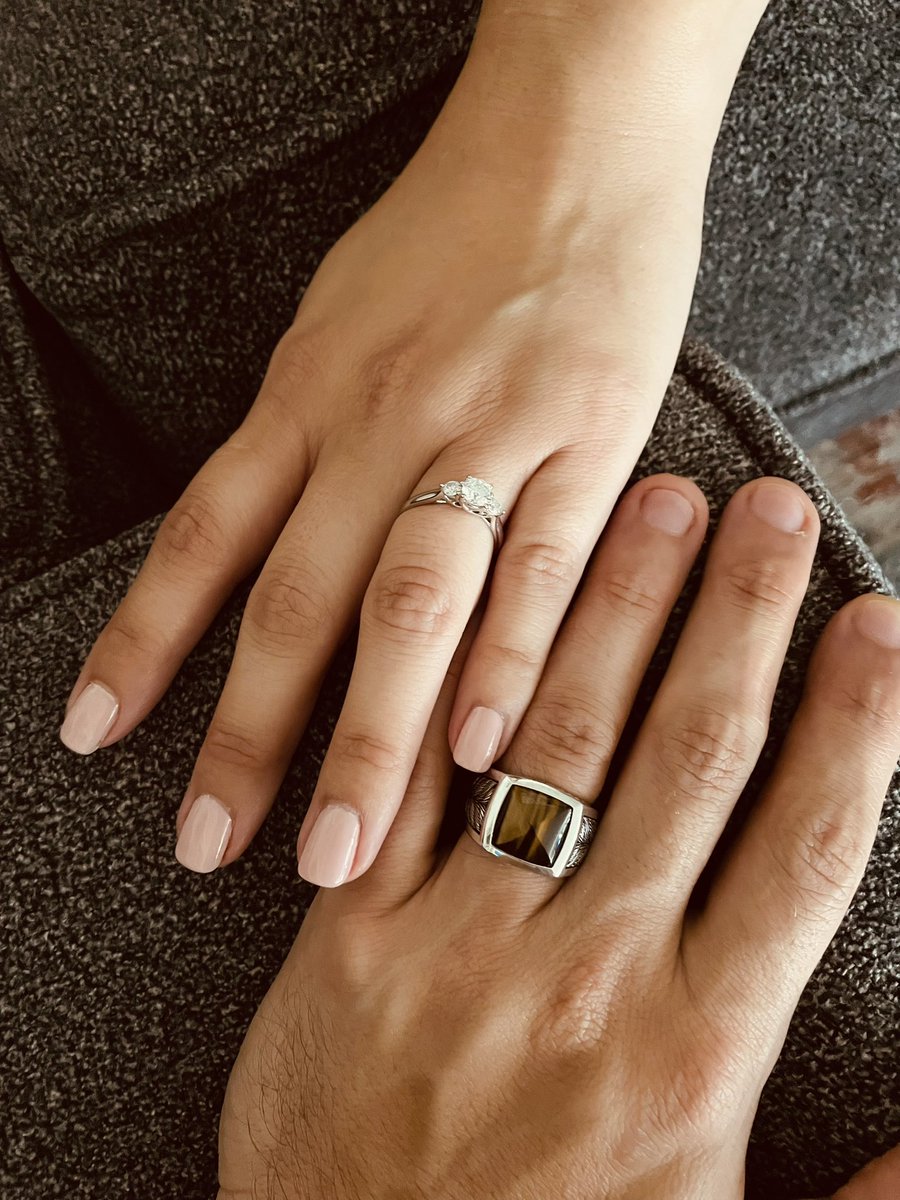 I popped the question and she said yes!!!! Also my ring is a Chewbacca themed #starwars #starwarsfinejewerly  #engagement