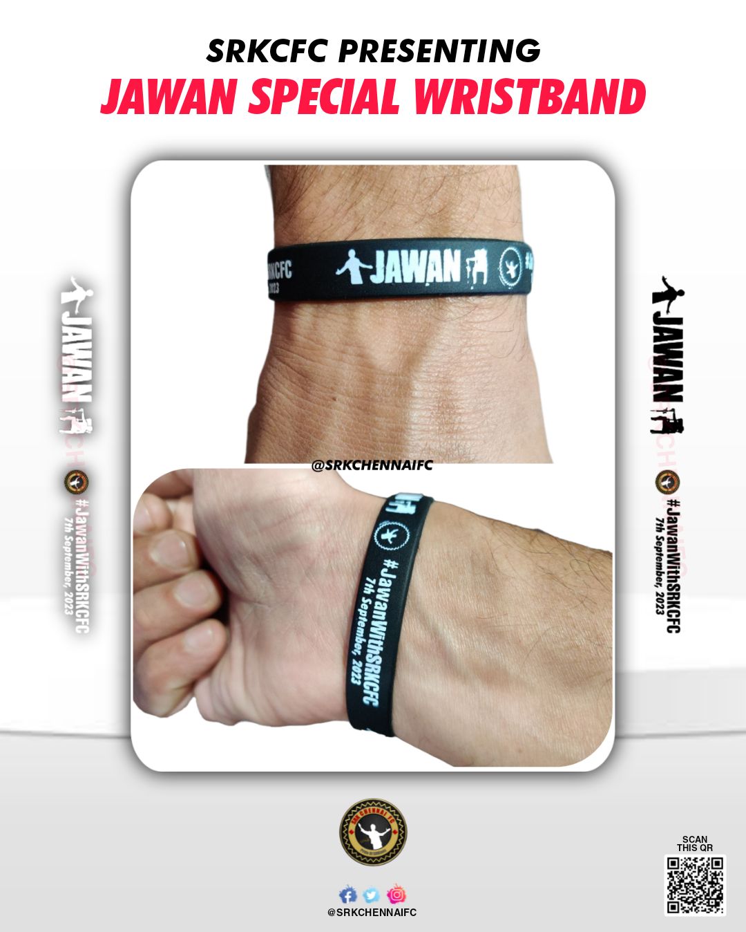 ♡♔SRKCFC♔♡™ on X: Here is our #Jawan special wristband to