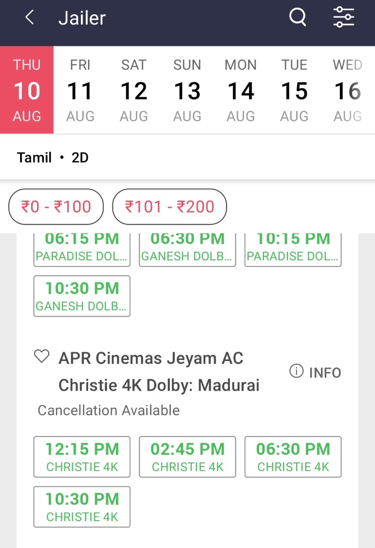 RNaagaa's tweet photo. @MADURAI_CINEMAS @RajiniFC @RajiniFollowers @RajiniRecords @OnlineRajiniFC @Rajni_FC @RajiniFansTeam1 Yaaryaa idhu (APR JAYAM)?.. Movie Running time eh 2:49:00 hours nu potrukku.. Ivan 2:30:00 hours la adutha show nu potrukkan???? https://t.co/jdtTdbkB8j