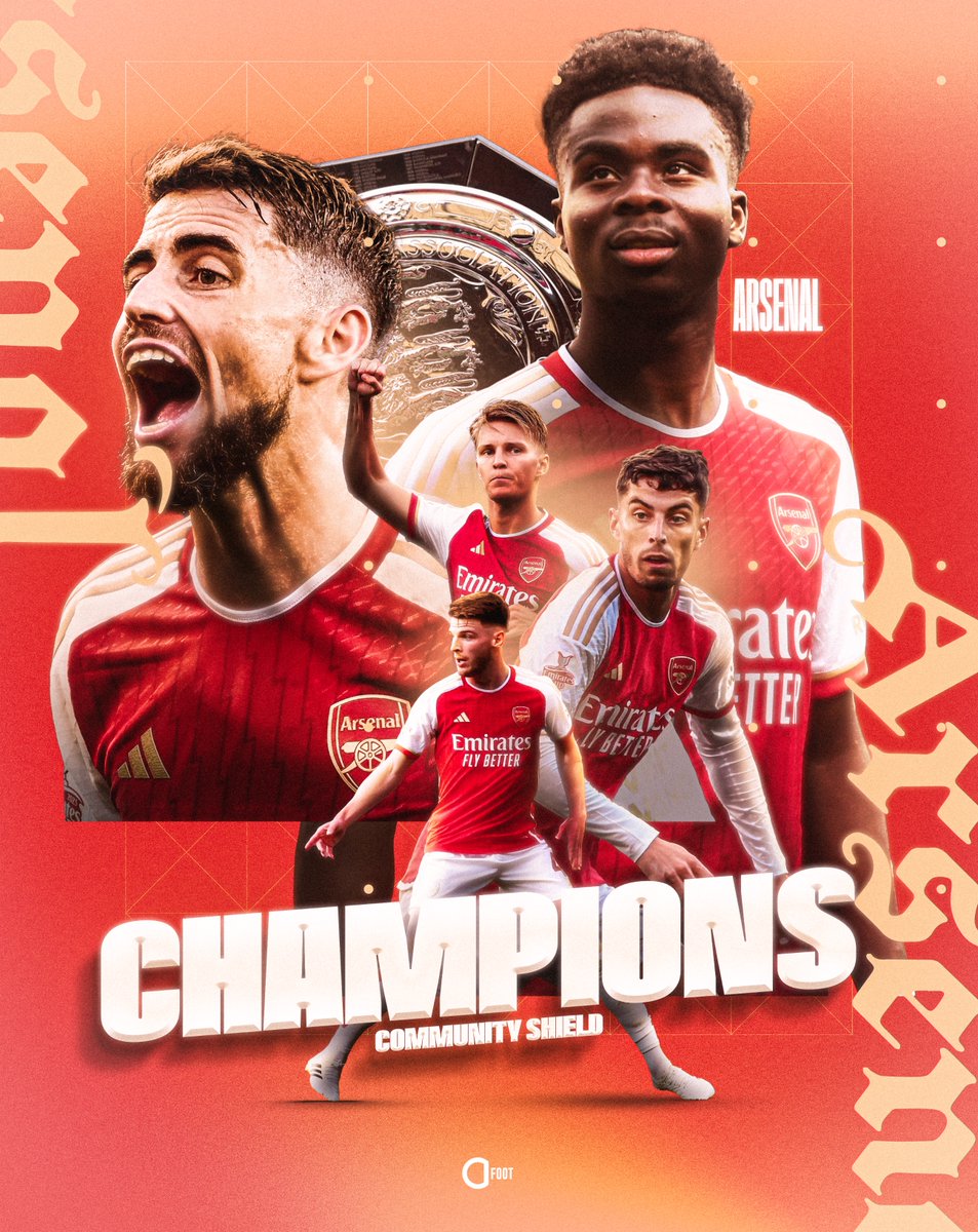 ActuFoot_'s tweet photo. 🚨 ARSENAL REMPORTE LE COMMUNITY SHIELD ! 🏆🏴󠁧󠁢󠁥󠁮󠁧󠁿

Victoire aux tirs au but face à Manchester City.

𝗟𝗲𝘀 𝟭𝟬 𝗱𝗲𝗿𝗻𝗶𝗲𝗿𝘀 𝘃𝗮𝗶𝗻𝗾𝘂𝗲𝘂𝗿𝘀 :
2023 : 𝗔𝗥𝗦𝗘𝗡𝗔𝗟 🔴⚪️
2022 : Liverpool
2021 : Leicester
2020 : 𝗔𝗥𝗦𝗘𝗡𝗔𝗟🔴⚪️
2019 : Manchester City
2018 : Manchester City
2017 : 𝗔𝗥𝗦𝗘𝗡𝗔𝗟🔴⚪️
2016 : Manchester United
2015 : 𝗔𝗥𝗦𝗘𝗡𝗔𝗟🔴⚪️
2014 : 𝗔𝗥𝗦𝗘𝗡𝗔𝗟🔴⚪️