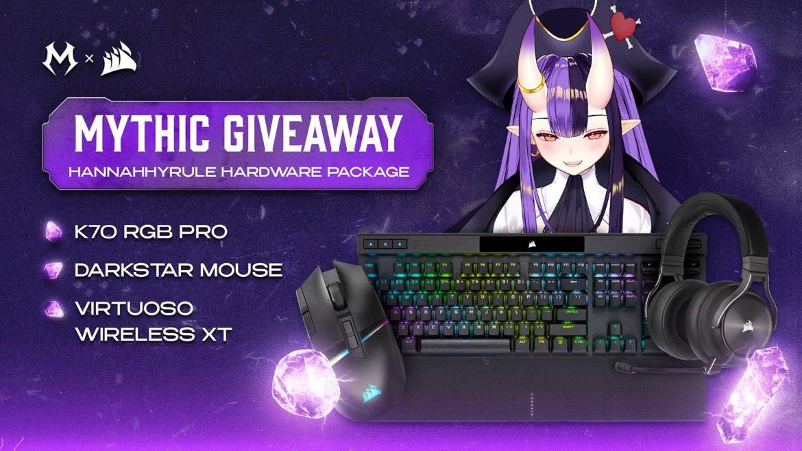 Vast (@vastgg) on Twitter photo $500+ Gaming Bundle Giveaway!
To enter, perform these tasks via the link below:
- RT and like
- Follow: <a href="/hannahvtuber/">Captain Hannah 🏴☠️💜</a> + <a href="/MythicTalent/">Mythic Talent</a> + <a href="/VastGG/">Vast</a> + <a href="/CORSAIR/">CORSAIR</a>
Enter Here: vast.link/HannahHyrule $500+ Gaming Bundle Giveaway!
To enter, perform these tasks via the link below:
- RT and like
- Follow: <a href="/hannahvtuber/">Captain Hannah 🏴☠️💜</a> + <a href="/MythicTalent/">Mythic Talent</a> + <a href="/VastGG/">Vast</a> + <a href="/CORSAIR/">CORSAIR</a>
Enter Here: vast.link/HannahHyrule