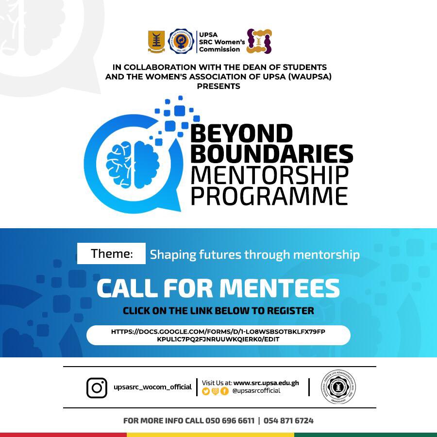 upsasrcofficial's tweet image. Unlock your potential and soar to new heights with the 'Beyond Boundaries Mentorship Programme.' Embrace the theme of 'Shaping Futures through Mentorship' and take the first step towards greatness. Join as a mentee today! 🚀🌟