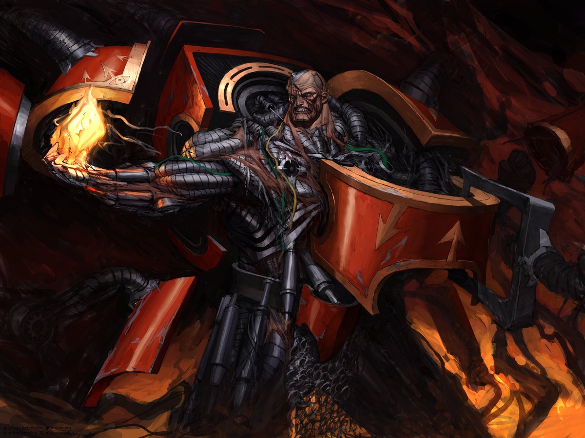 artistpotoq's tweet photo. "I SAID I WANT MY TERMINATOR ARMOUR BACK AGAIN"
— Huron Blackheart
This time I happily painted Huron for @mpqbot
It's been 2.5 years since I drew his classic design
#warhammer40k #spacemarines #chaosspacemarines #astralclaws #redcorsairs #huronblackheart #lufgthuron https://t.co/sp3UTPItFf
