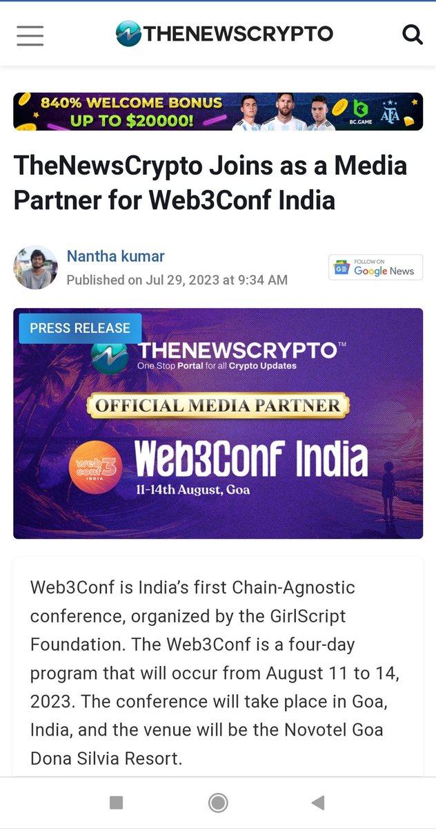 suvangi01's tweet photo. @The_NewsCrypto @web3conf_india Tagging @AyushGh58210247 @SwarnaliGhosh21 https://t.co/TLnD5qayyG