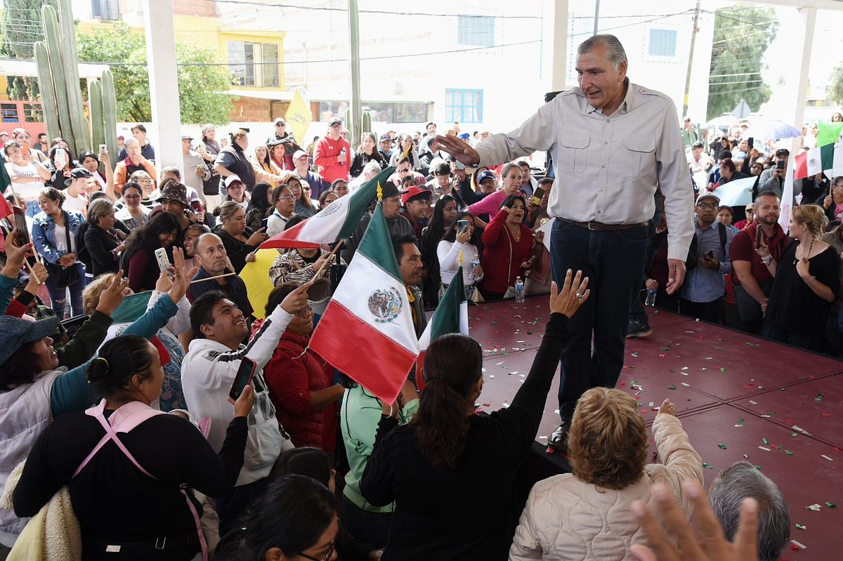adan_augusto's tweet photo. Iniciamos este domingo con una cálida asamblea informativa, junto a nuestras compañeras y compañeros de Zumpango.

Esta tierra trabajadora y solidaria que alberga el nuevo aeropuerto Felipe Ángeles, ha recibido durante estos años de Cuarta Transformación más apoyo e inversión que en las últimas tres décadas.

¡Vienen buenos tiempos para el Estado de México!