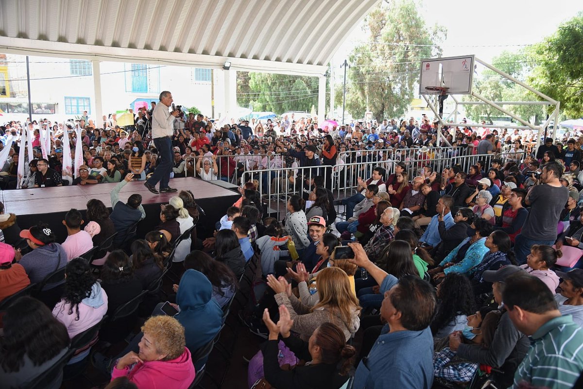 adan_augusto's tweet photo. Iniciamos este domingo con una cálida asamblea informativa, junto a nuestras compañeras y compañeros de Zumpango.

Esta tierra trabajadora y solidaria que alberga el nuevo aeropuerto Felipe Ángeles, ha recibido durante estos años de Cuarta Transformación más apoyo e inversión que en las últimas tres décadas.

¡Vienen buenos tiempos para el Estado de México!