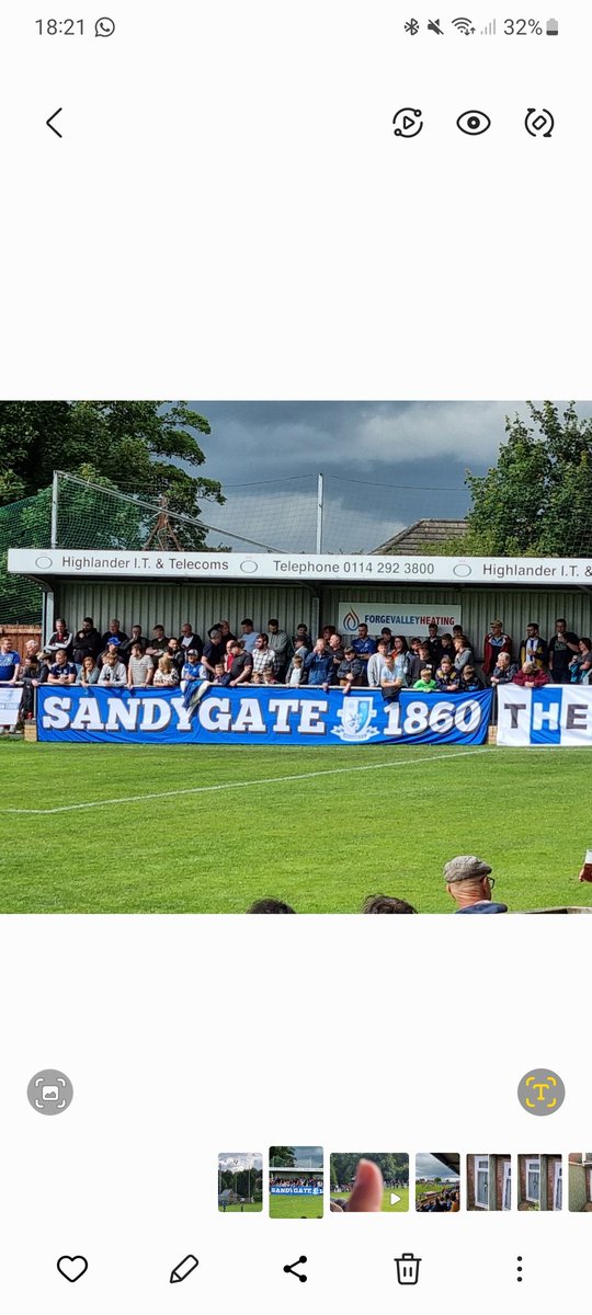The Shed End (sponsored by Forge Valley Heating - <a href="/ForgeValleyHeat/">Plumbing & Heating</a>) looking great today <a href="/HallamFC1860/">Hallam FC</a>